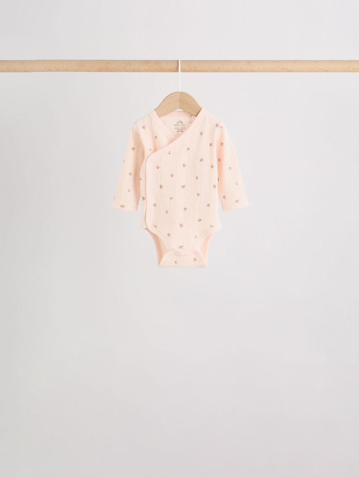 Dsiney Kidz - Brown Ditsy Floral Wrap Baby Bodysuits 5 Pack image 2