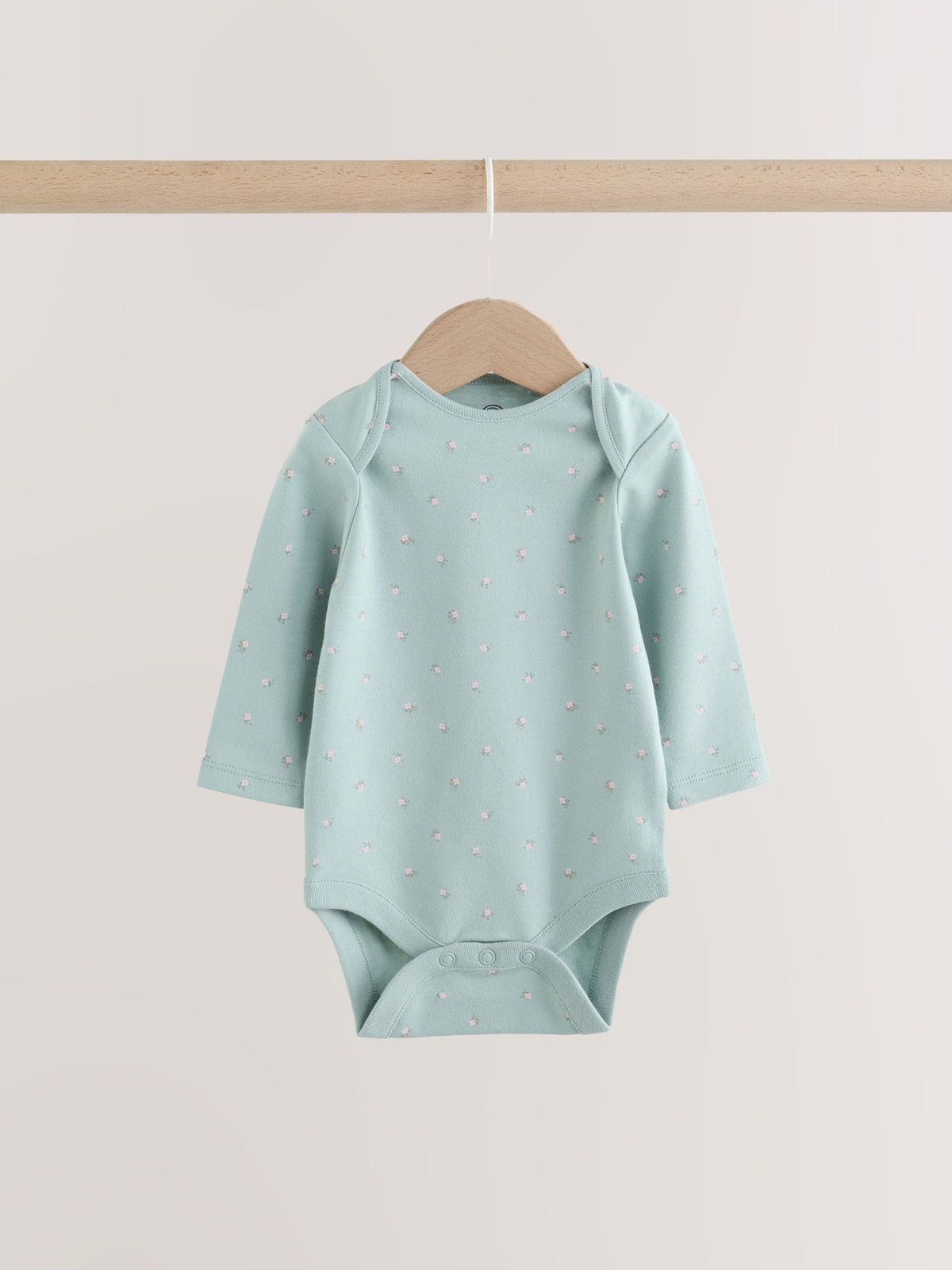 Dsiney Kidz - Lilac/Sage Fairy Mouse Long Sleeve Baby Bodysuits 5 Pack image 3