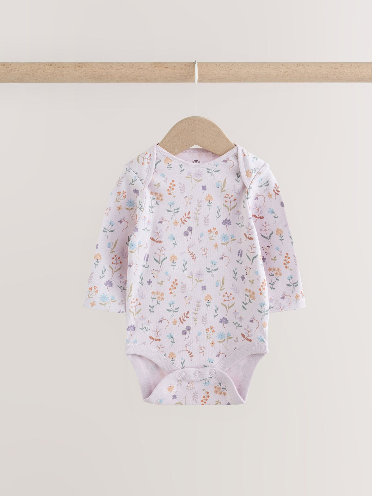 Dsiney Kidz - Lilac/Sage Fairy Mouse Long Sleeve Baby Bodysuits 5 Pack image 4