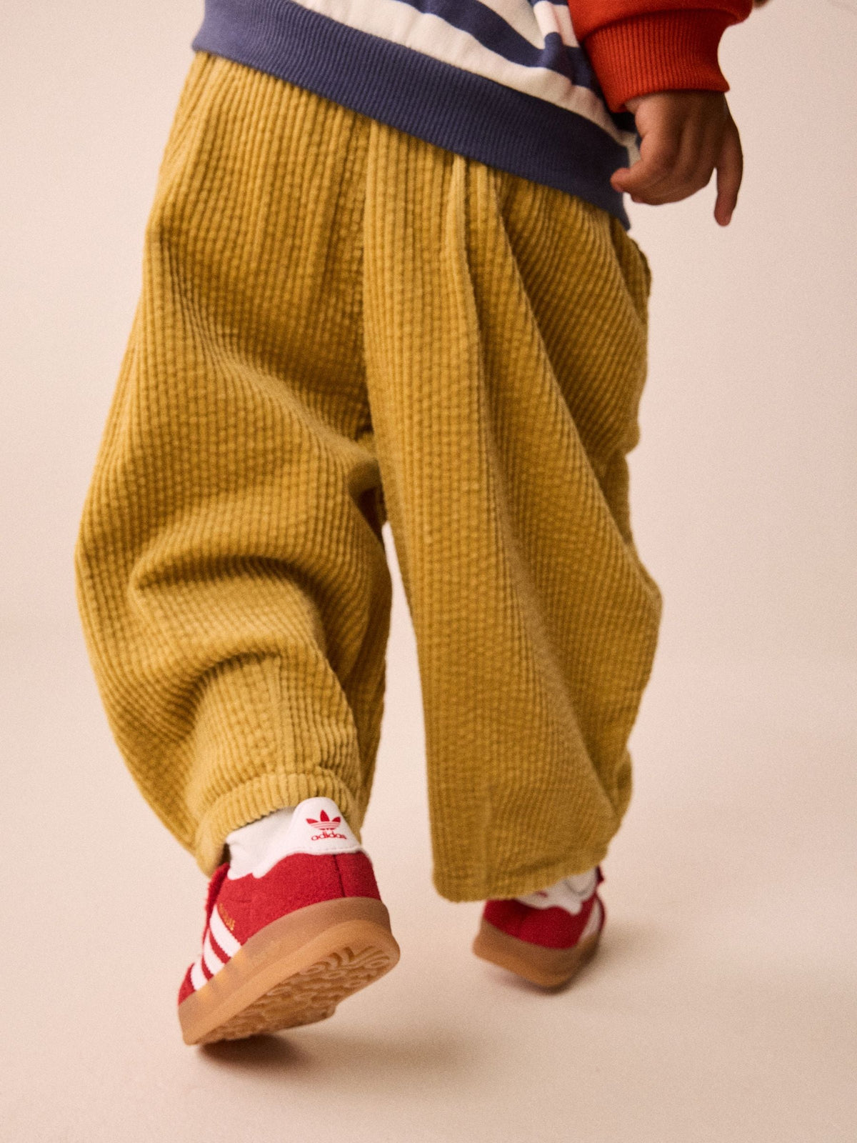 Yellow Wide Fit Textured Corduroy Pull On Trousers (3mths-7yrs) - image 3