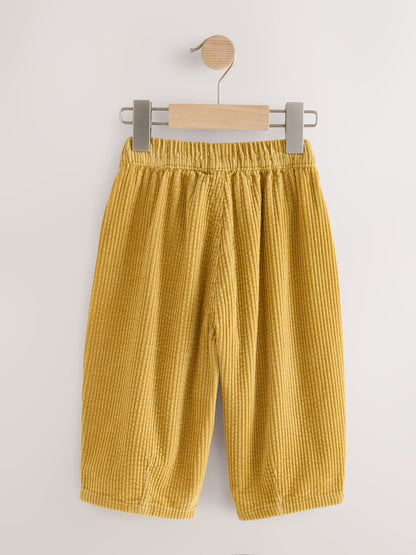 Yellow Wide Fit Textured Corduroy Pull On Trousers (3mths-7yrs) - image 6