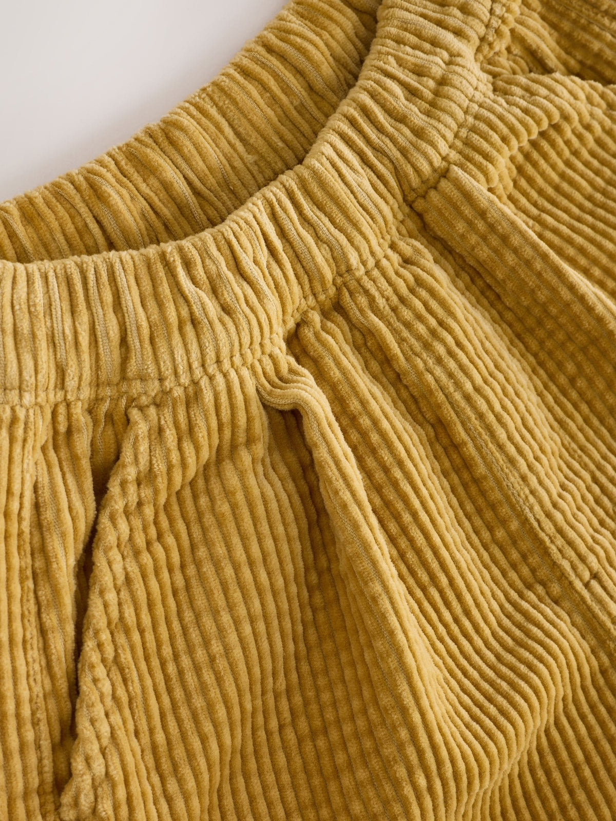 Yellow Wide Fit Textured Corduroy Pull On Trousers (3mths-7yrs) - image 7