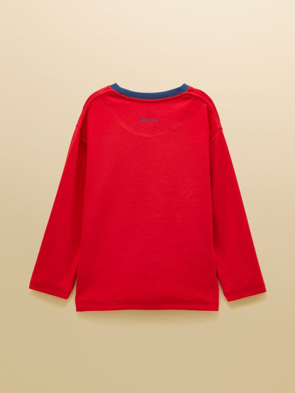 Joules Boys' Kipwell Red Long Sleeve Pyjama Set - image 3