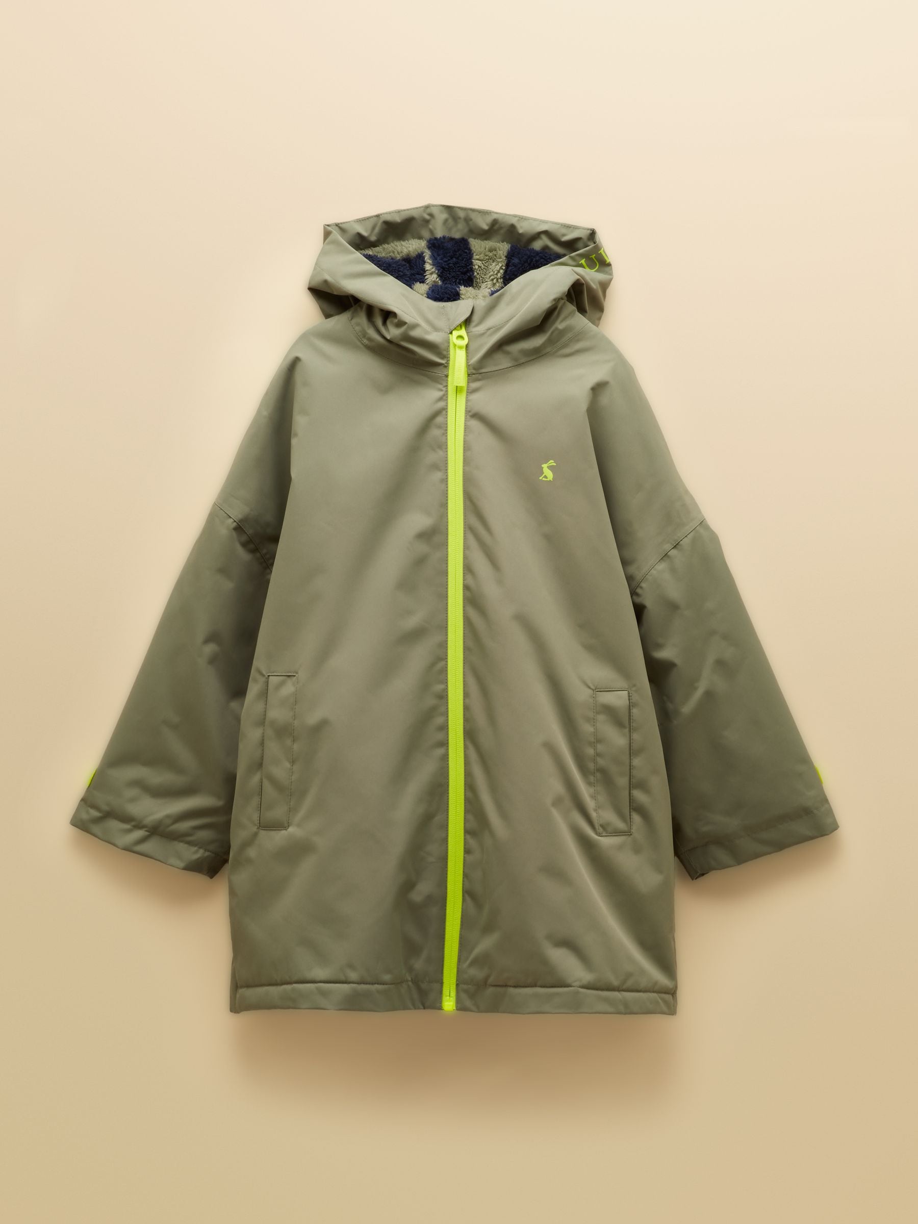 Dsiney Kidz - Joules Boys' Coverall Khaki Green Oversized Fleece Lined Changing Robe image 1