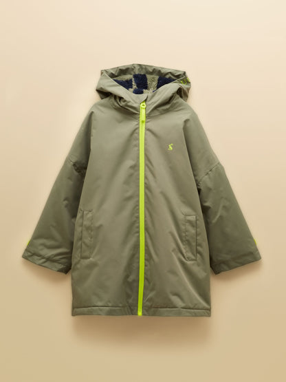 Dsiney Kidz - Joules Boys' Coverall Khaki Green Oversized Fleece Lined Changing Robe image 1