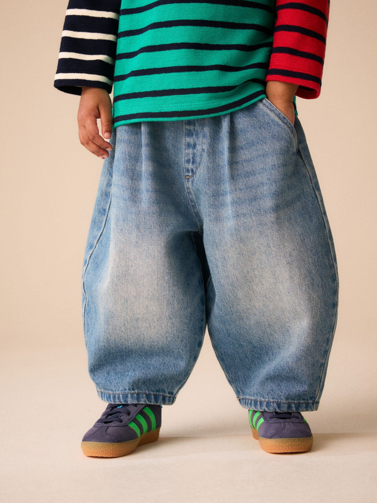 Mid Blue Tint Wide Barrel Jeans (3mths-7yrs) - image 1