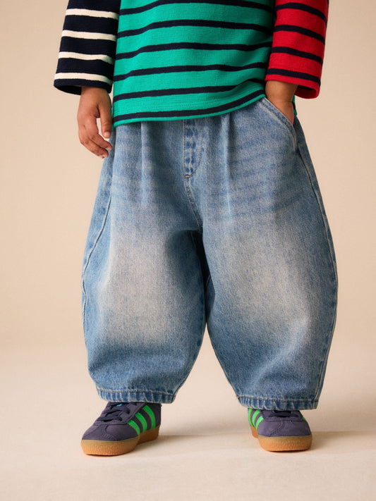 Mid Blue Tint Wide Barrel Jeans (3mths-7yrs) - image 1