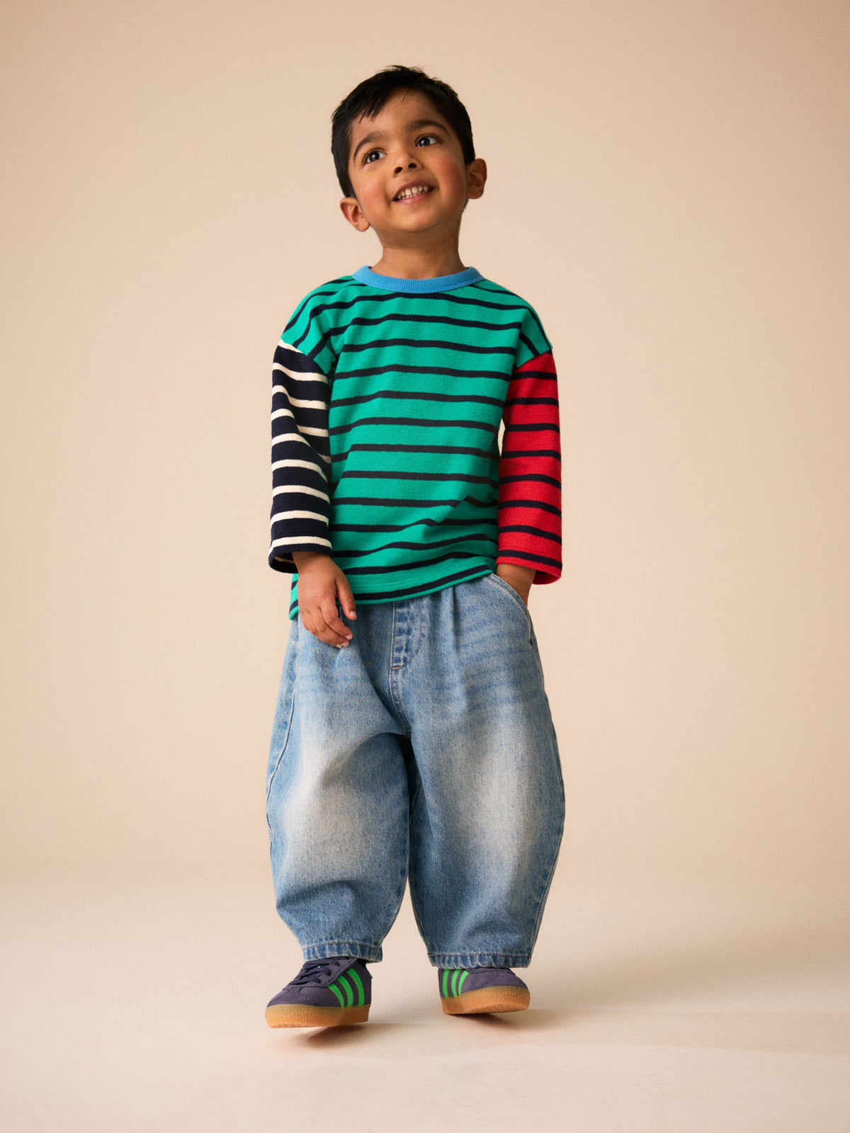 Mid Blue Tint Wide Barrel Jeans (3mths-7yrs) - image 2