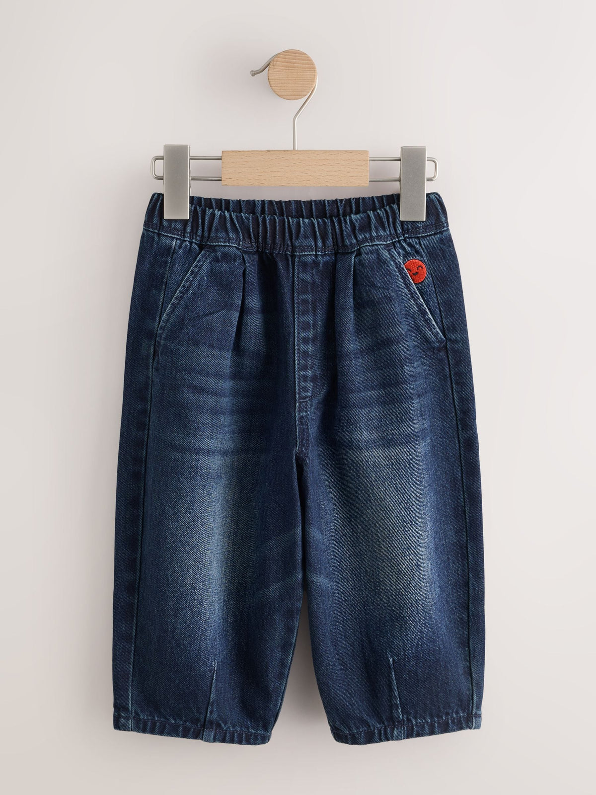 Dark Blue Wide Barrel Jeans (3mths-7yrs) - image 6
