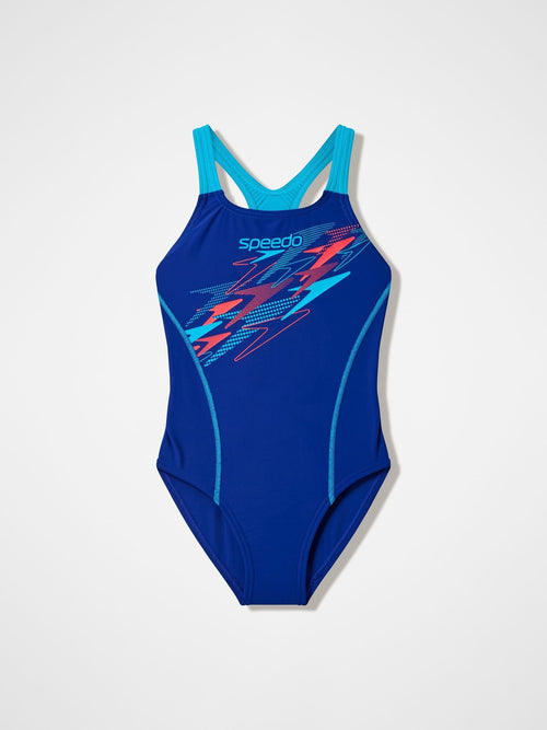 Dsiney Kidz - Speedo Blue Medley Logo Medalist Swimsuit image 1