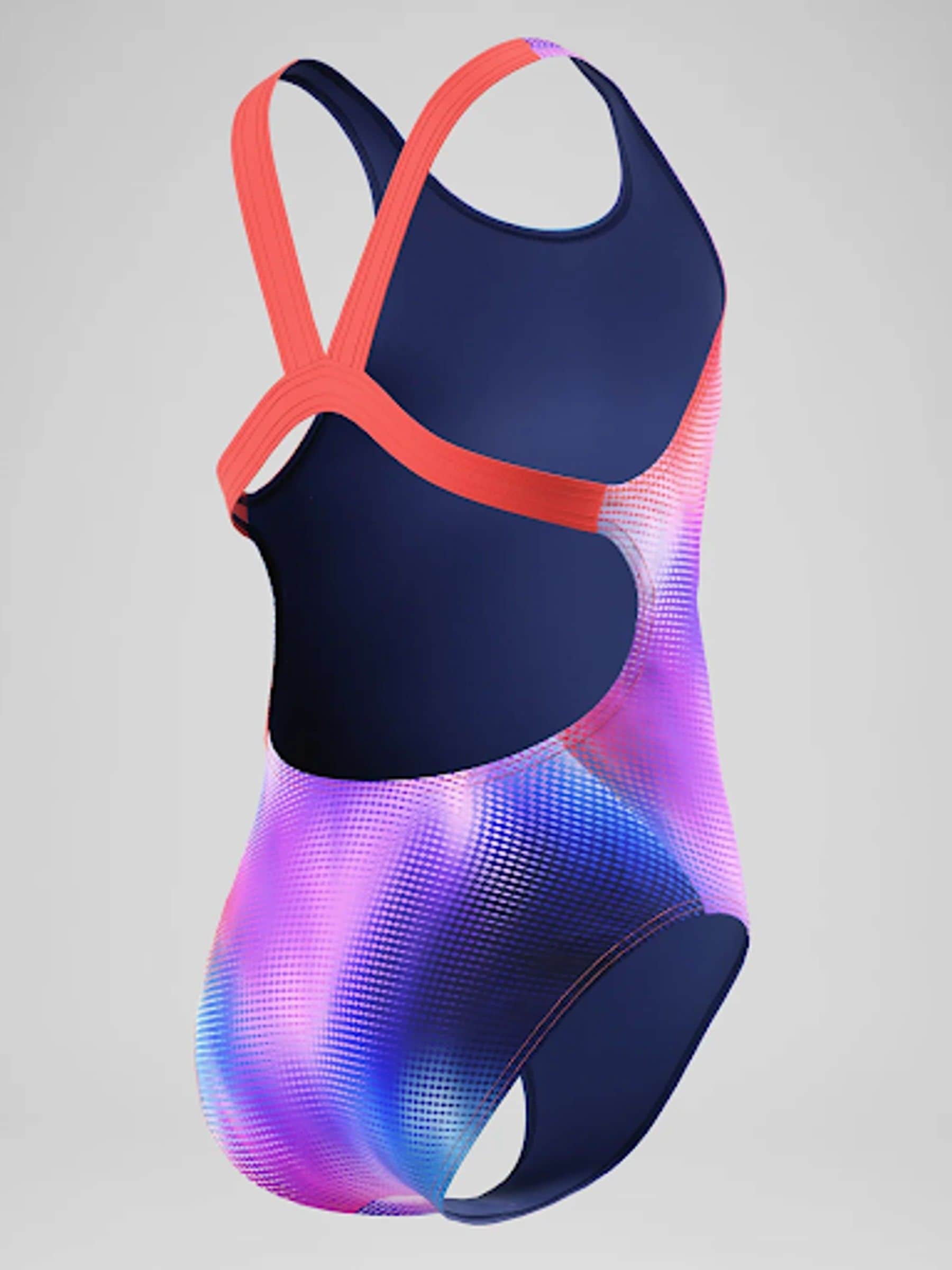Dsiney Kidz - Speedo Pink Print Leaderback Swimsuit image 5