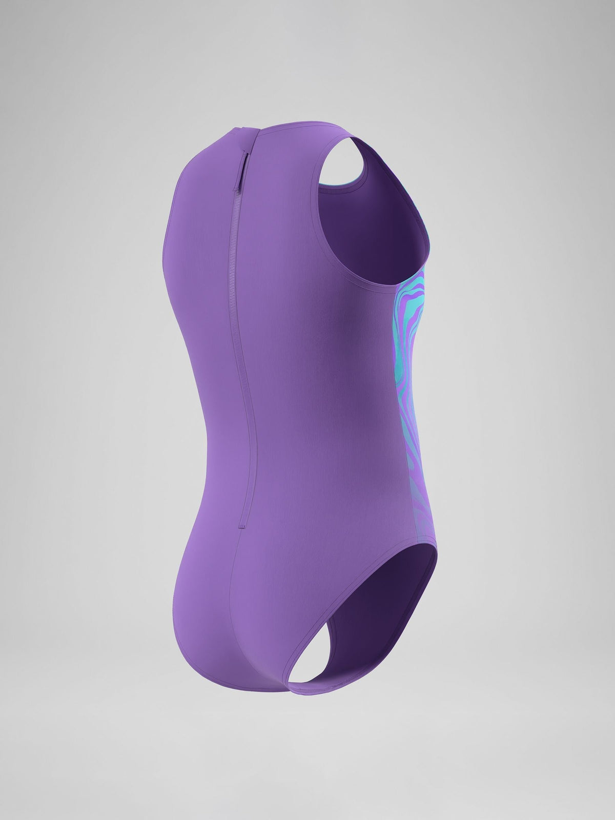Dsiney Kidz - Speedo Purple Print Hydrasuit Swimsuit image 4