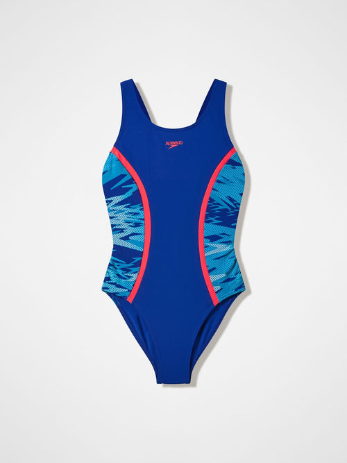 Dsiney Kidz - Speedo Blue Hyperboom Splice Muscleback Swimsuit image 1