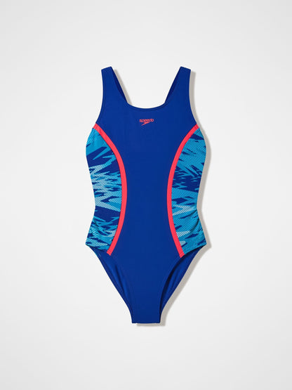 Dsiney Kidz - Speedo Blue Hyperboom Splice Muscleback Swimsuit image 1