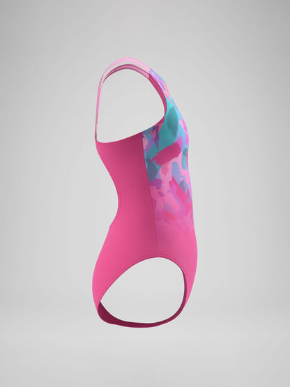 Dsiney Kidz - Speedo Pink Print Pulseback Swimsuit image 2