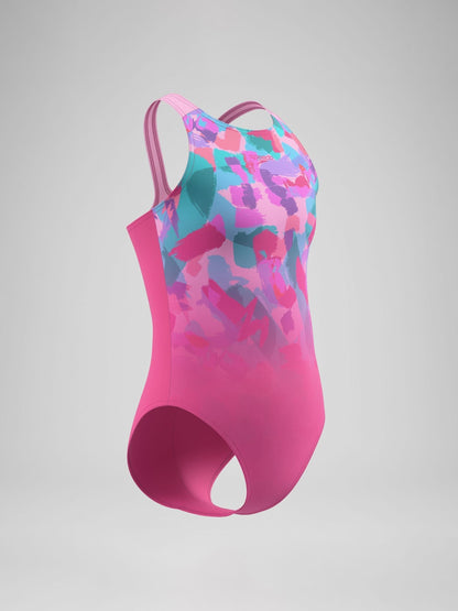 Dsiney Kidz - Speedo Pink Print Pulseback Swimsuit image 3