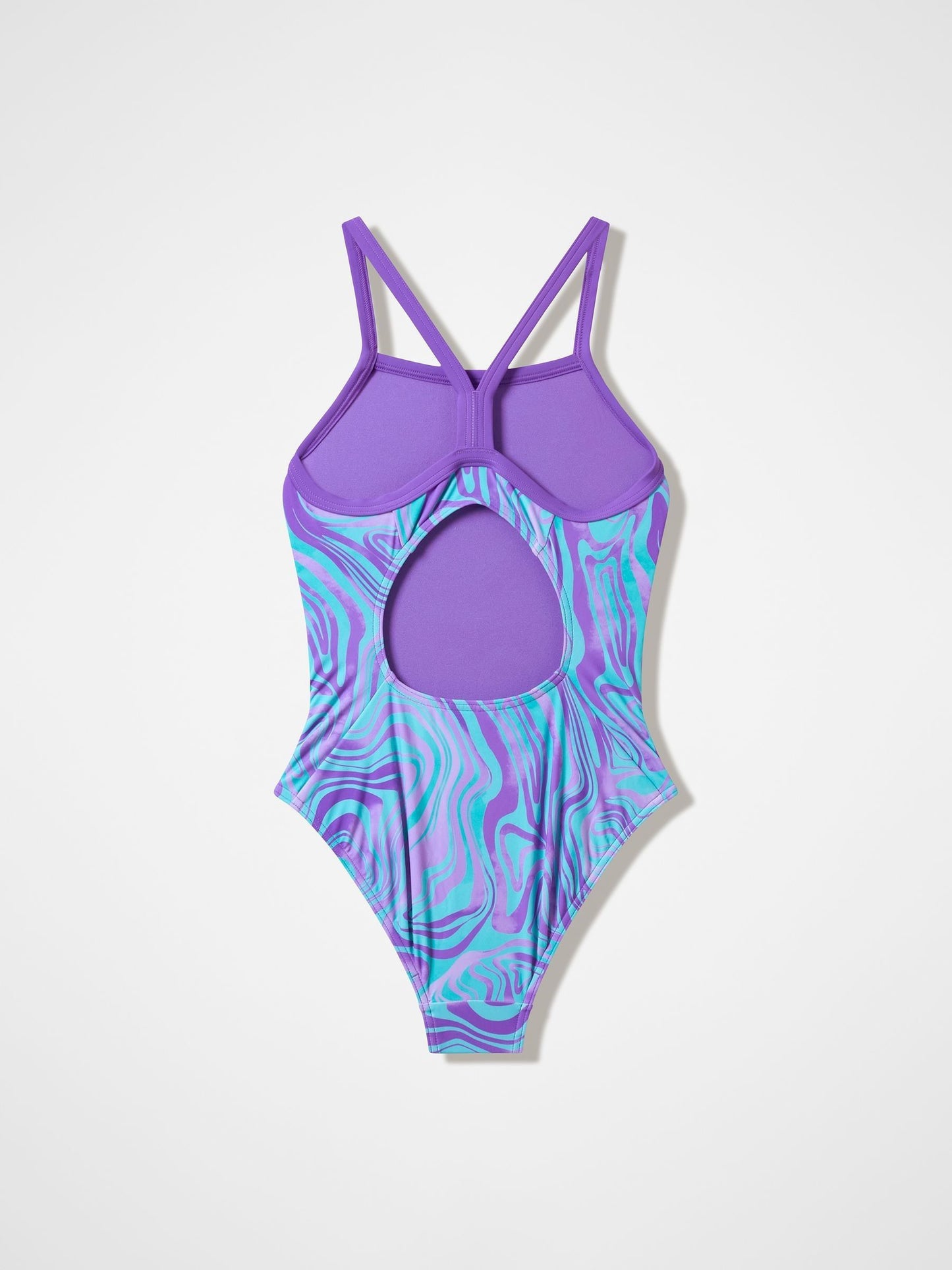 Dsiney Kidz - Speedo Purple Print Thinstrap Swimsuit image 2