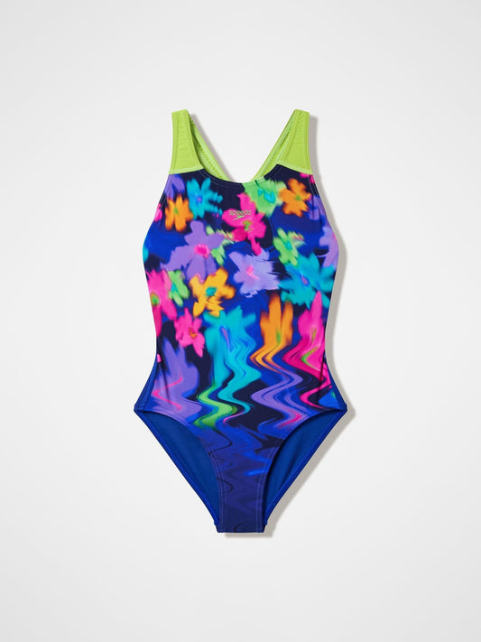 Dsiney Kidz - Speedo Blue Print Splashback Swimsuit image 1