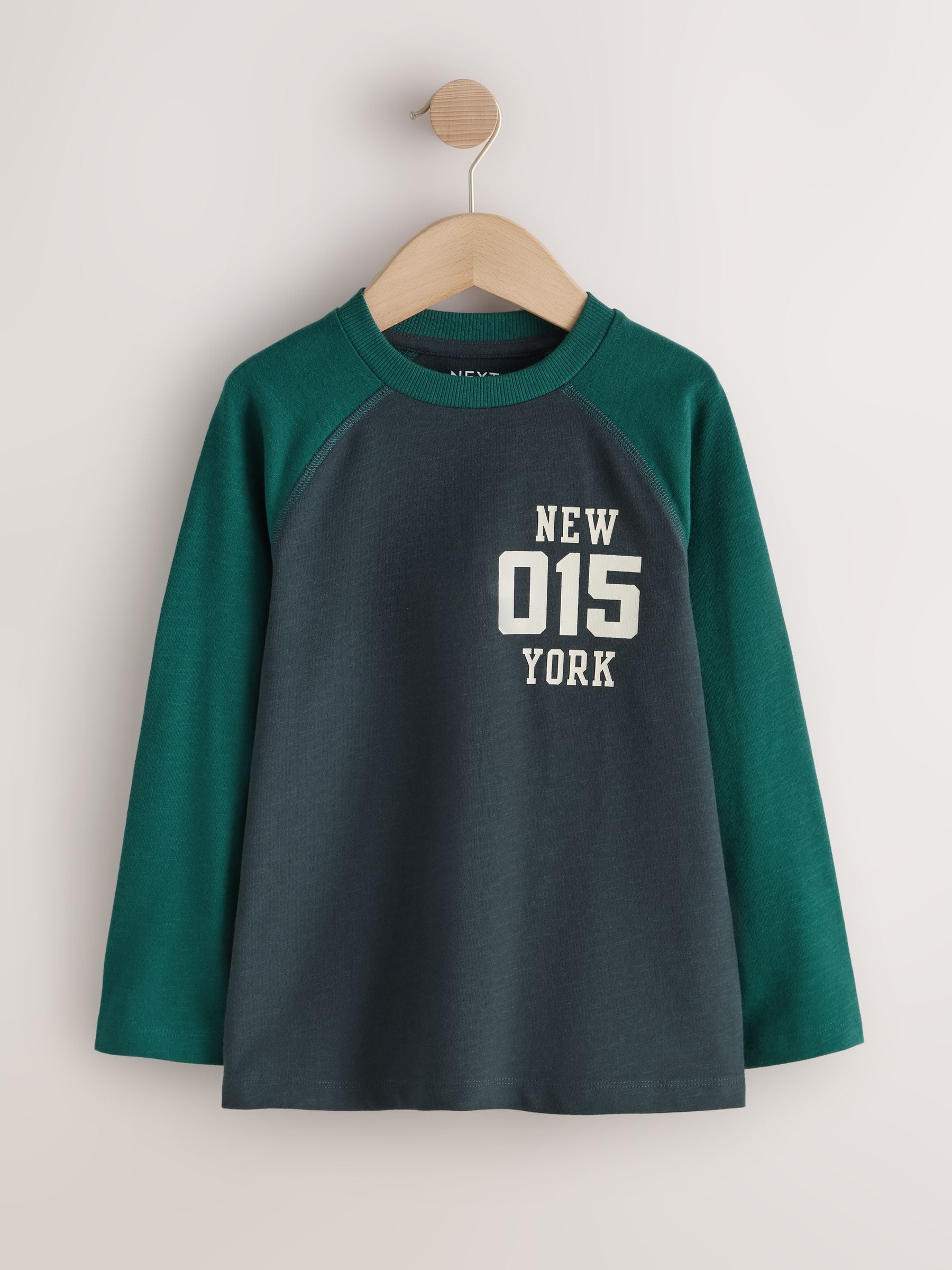 Dsiney Kidz - Raglan Graphic Long Sleeve Relaxed Fit T-Shirts 3 Pack (3-16yrs) image 5
