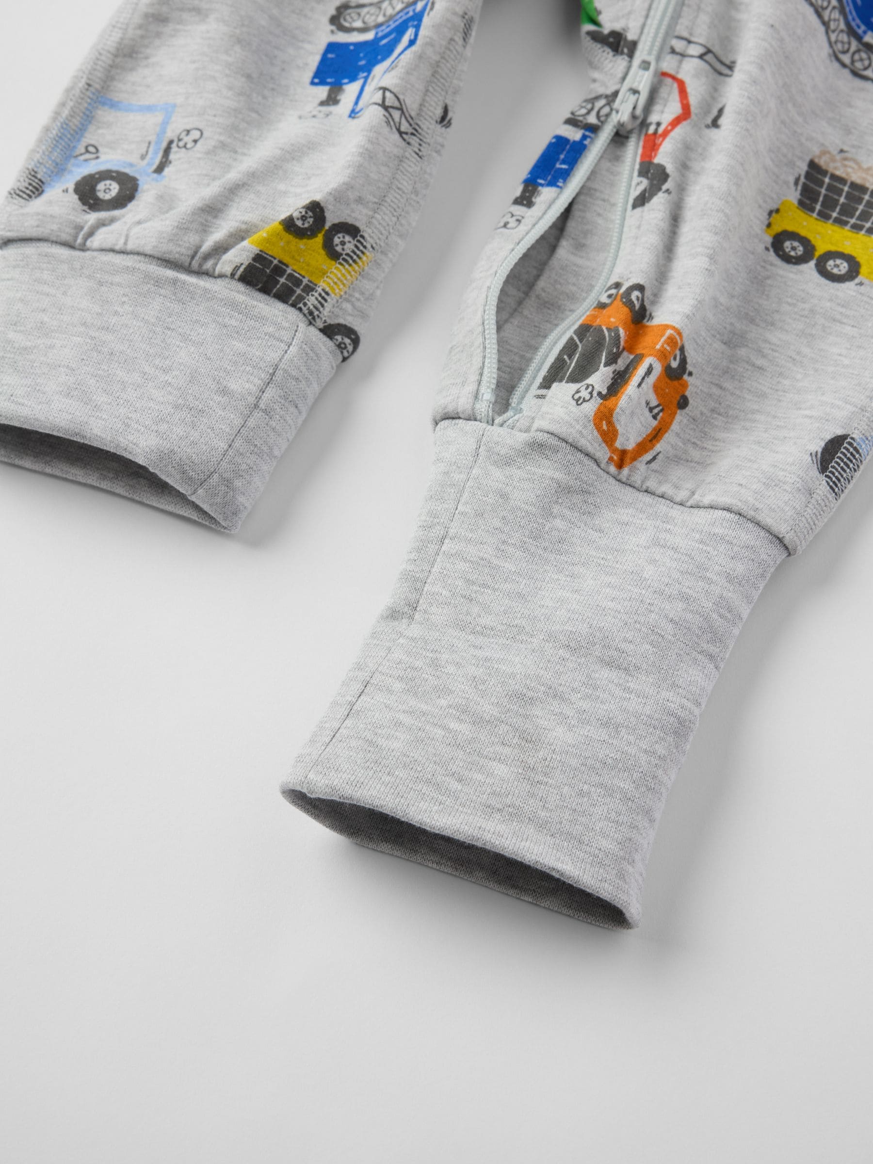 Polarn O. Pyret Grey Printed Sleepsuit image 3