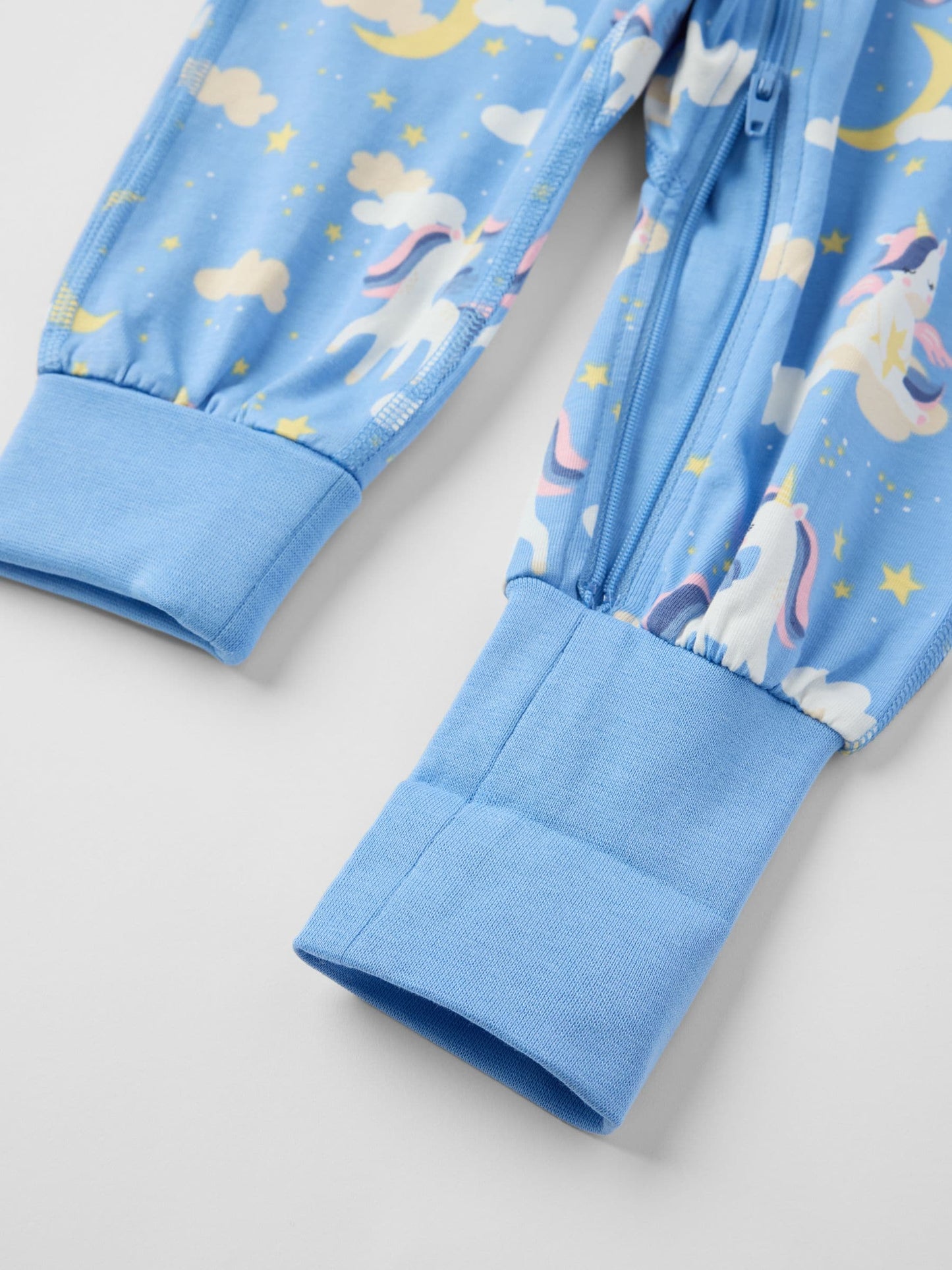 Polarn O. Pyret Blue Printed Sleepsuit image 3