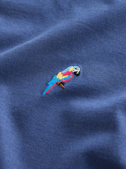 Dsiney Kidz - Blue Washed Chest Embroidery T-Shirt (3-16yrs) image 3