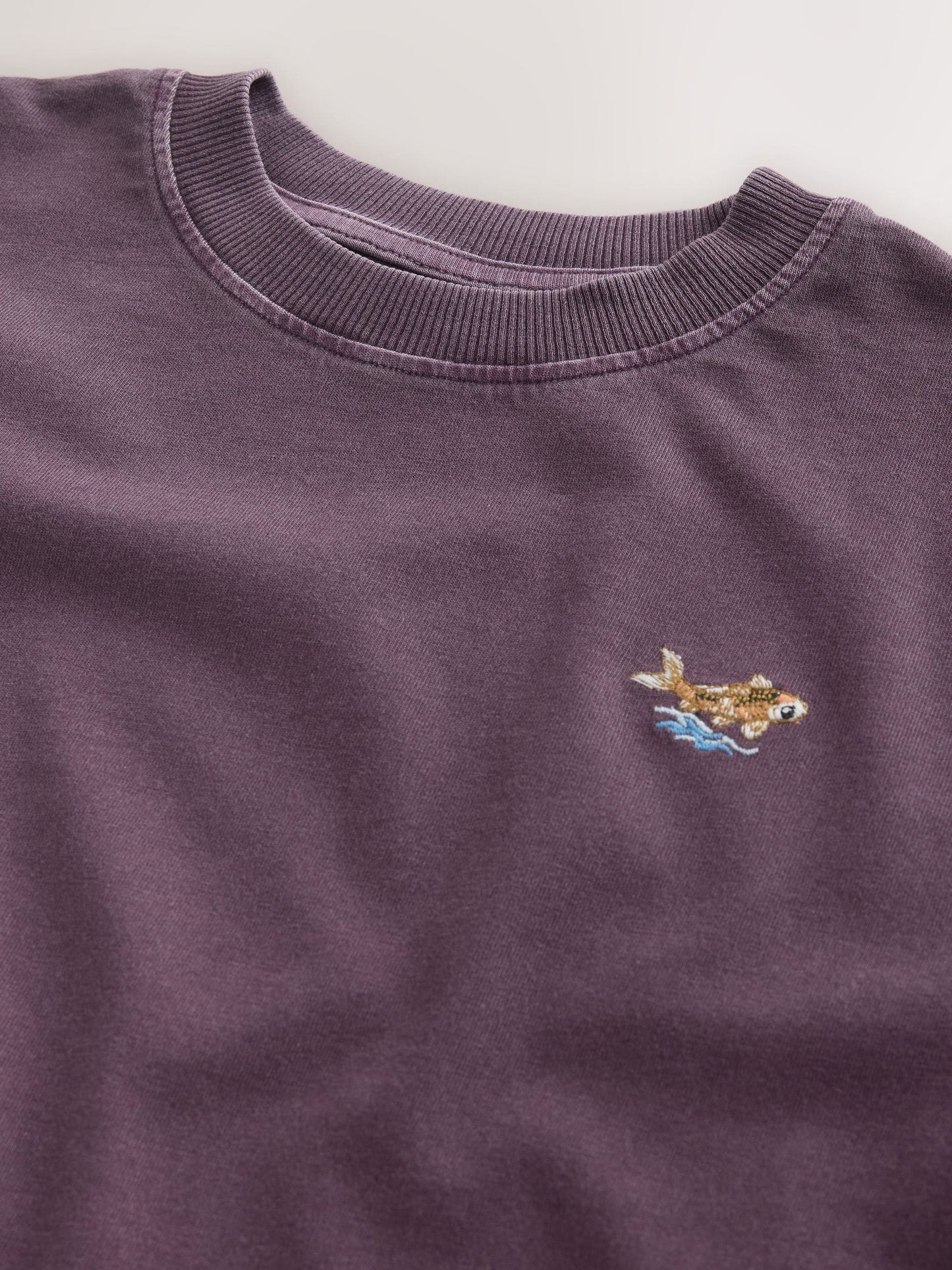 Dsiney Kidz - Berry Purple Washed Chest Embroidery T-Shirt (3-16yrs) image 6