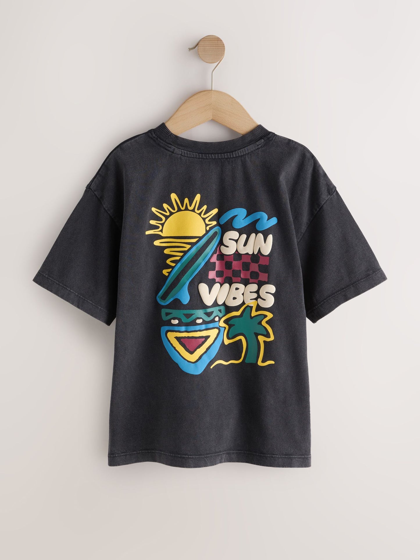 Dsiney Kidz - Charcoal Grey Back Print Short Sleeve Graphic T-Shirt (3-16yrs) image 6