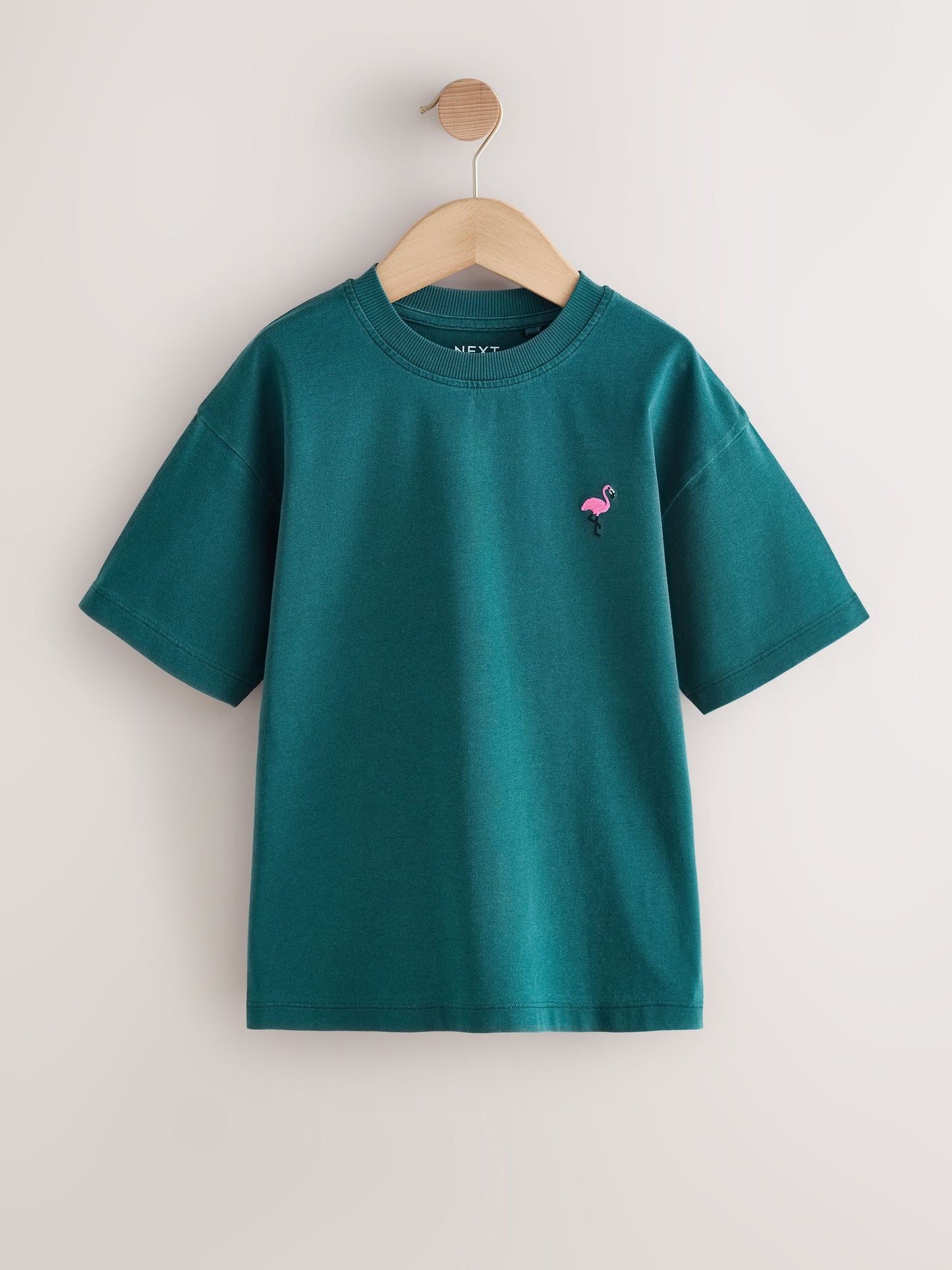 Dsiney Kidz - Green Washed Chest Embroidery T-Shirt (3-16yrs) image 1