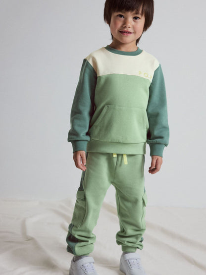 Polarn O. Pyret Green Cargo Joggers image 1