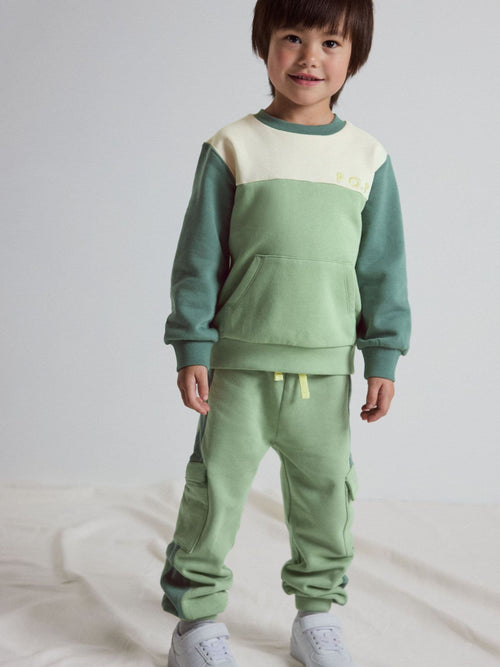 Polarn O. Pyret Green Cargo Joggers image 1
