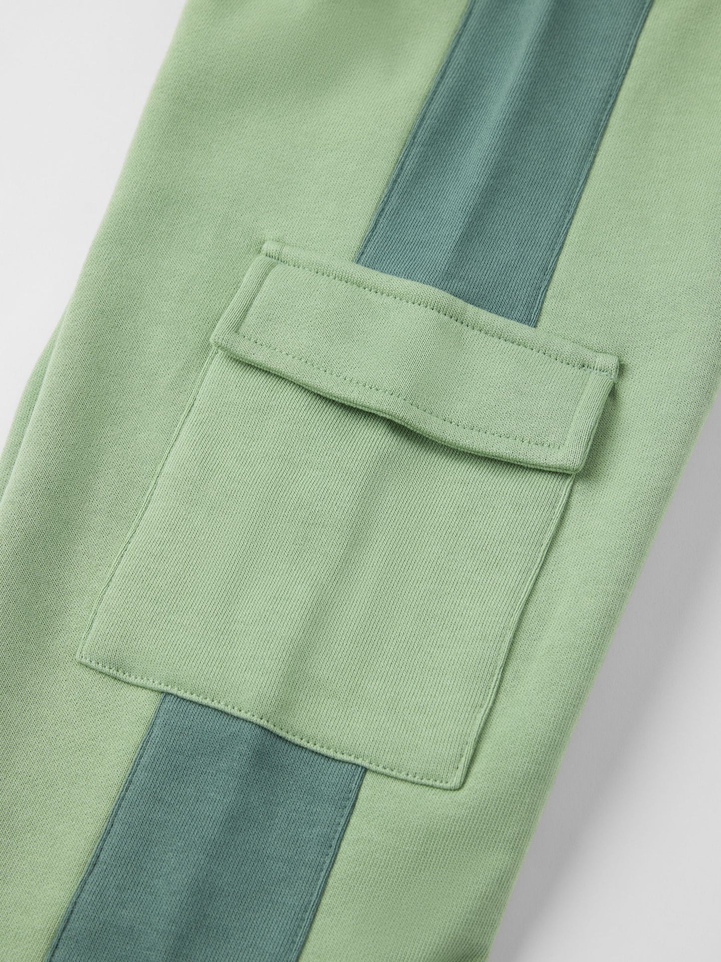 Polarn O. Pyret Green Cargo Joggers image 4