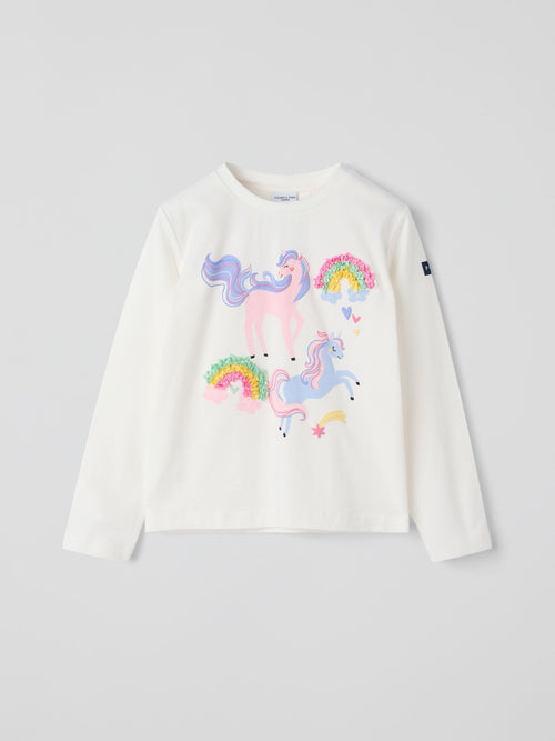 Polarn O. Pyret White Printed Top image 1