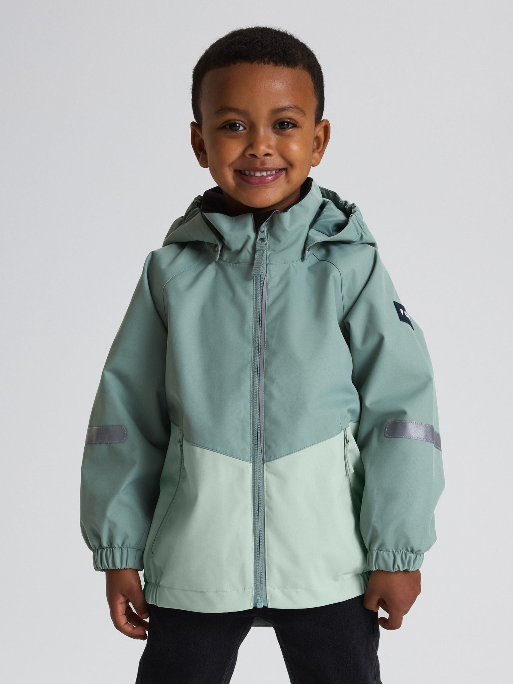 Dsiney Kidz - Polarn O. Pyret Green Lightweight Waterproof Jacket image 1