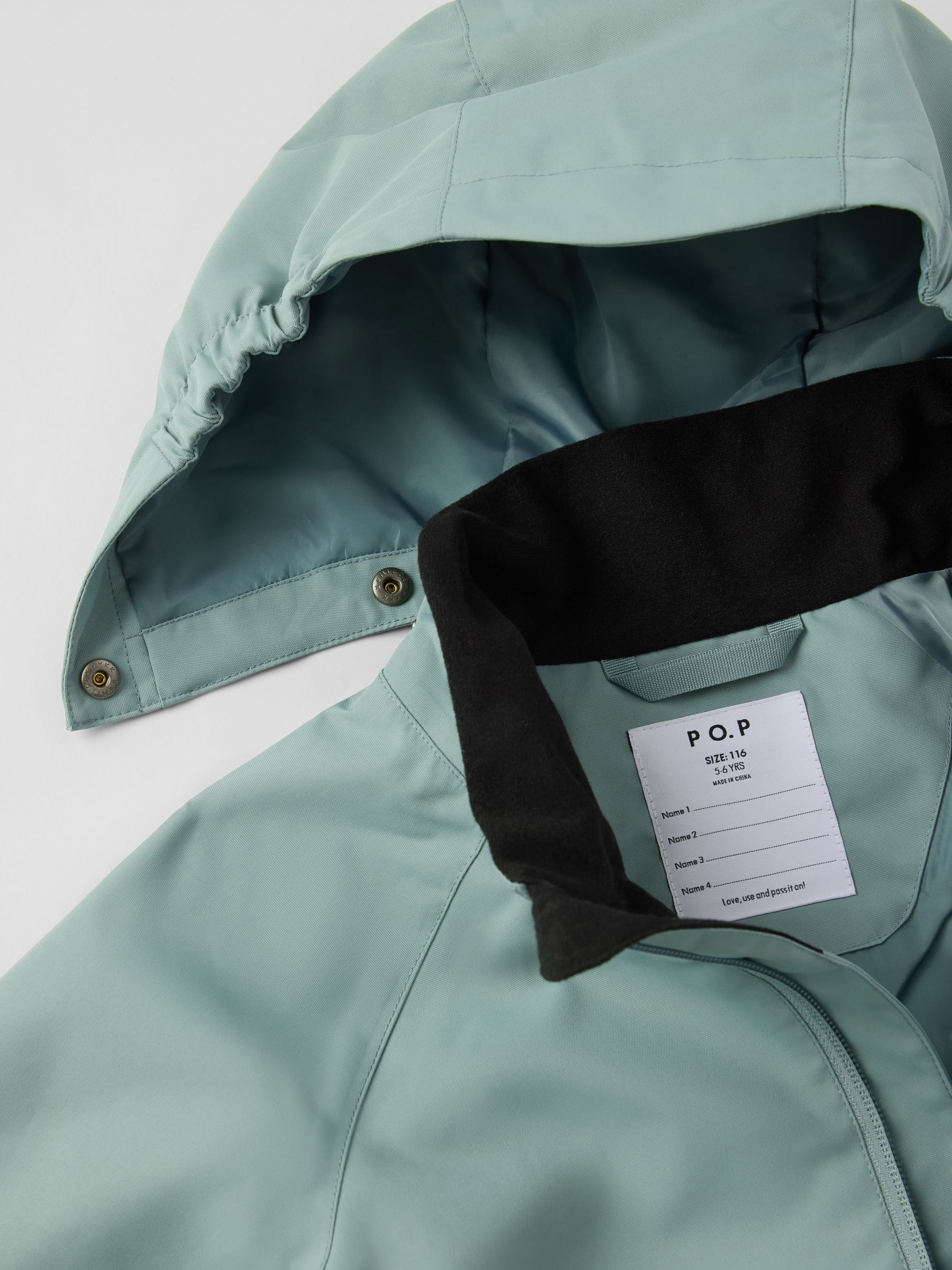 Dsiney Kidz - Polarn O. Pyret Green Lightweight Waterproof Jacket image 5