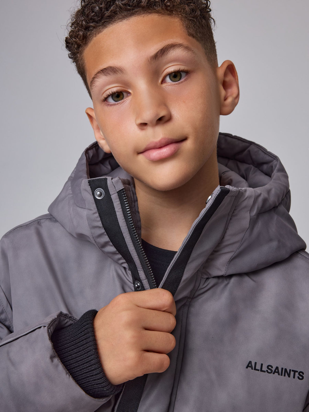 smALLSAINTS Grey Washed Parka Jacket - image 4