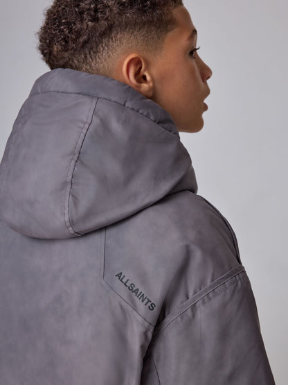 smALLSAINTS Grey Washed Parka Jacket - image 5