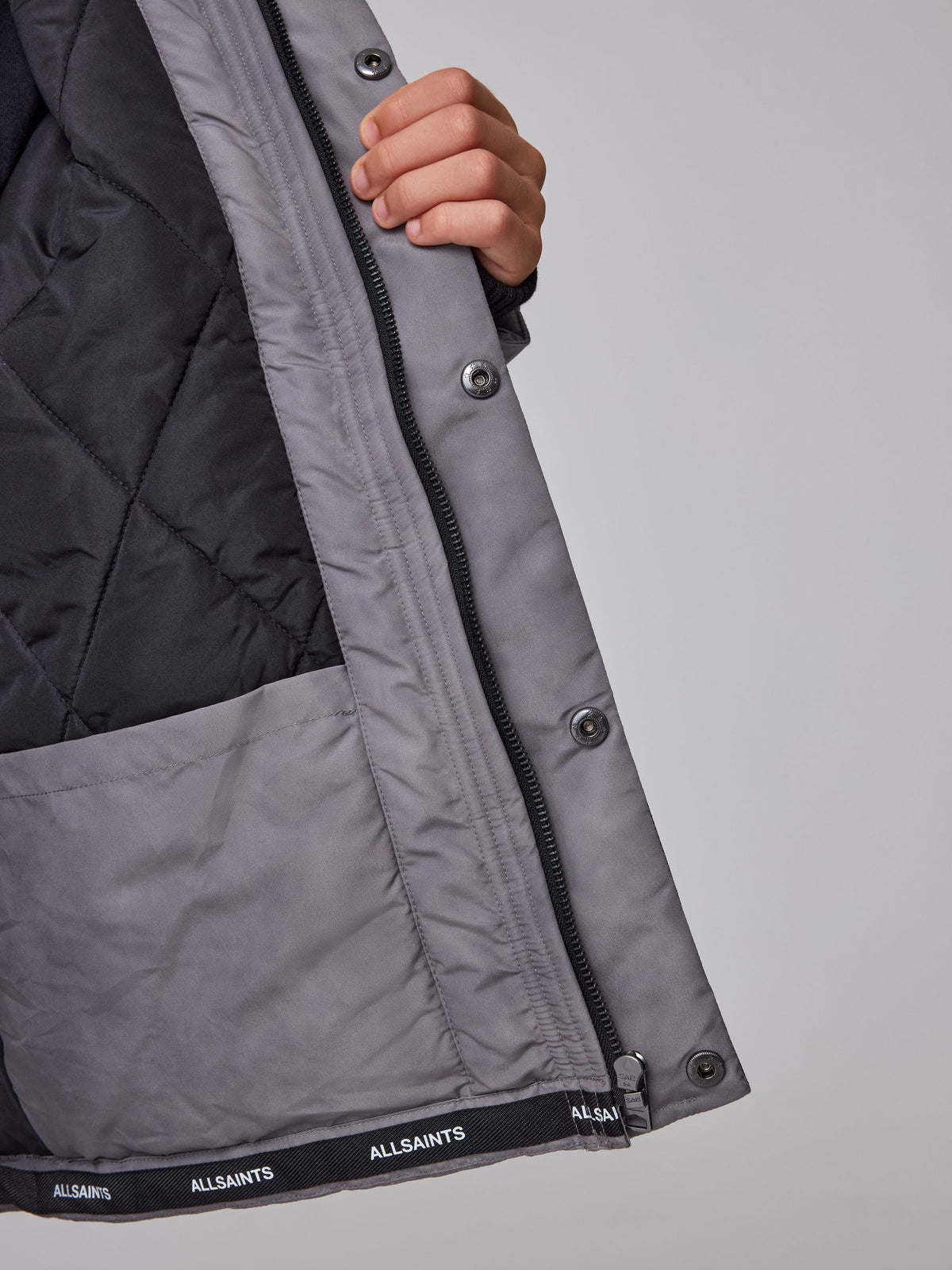 smALLSAINTS Grey Washed Parka Jacket - image 6