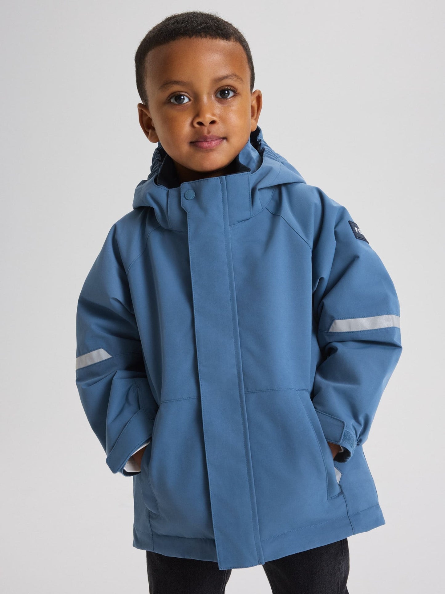 Dsiney Kidz - Polarn O. Pyret Blue Waterproof Shell Jacket image 1