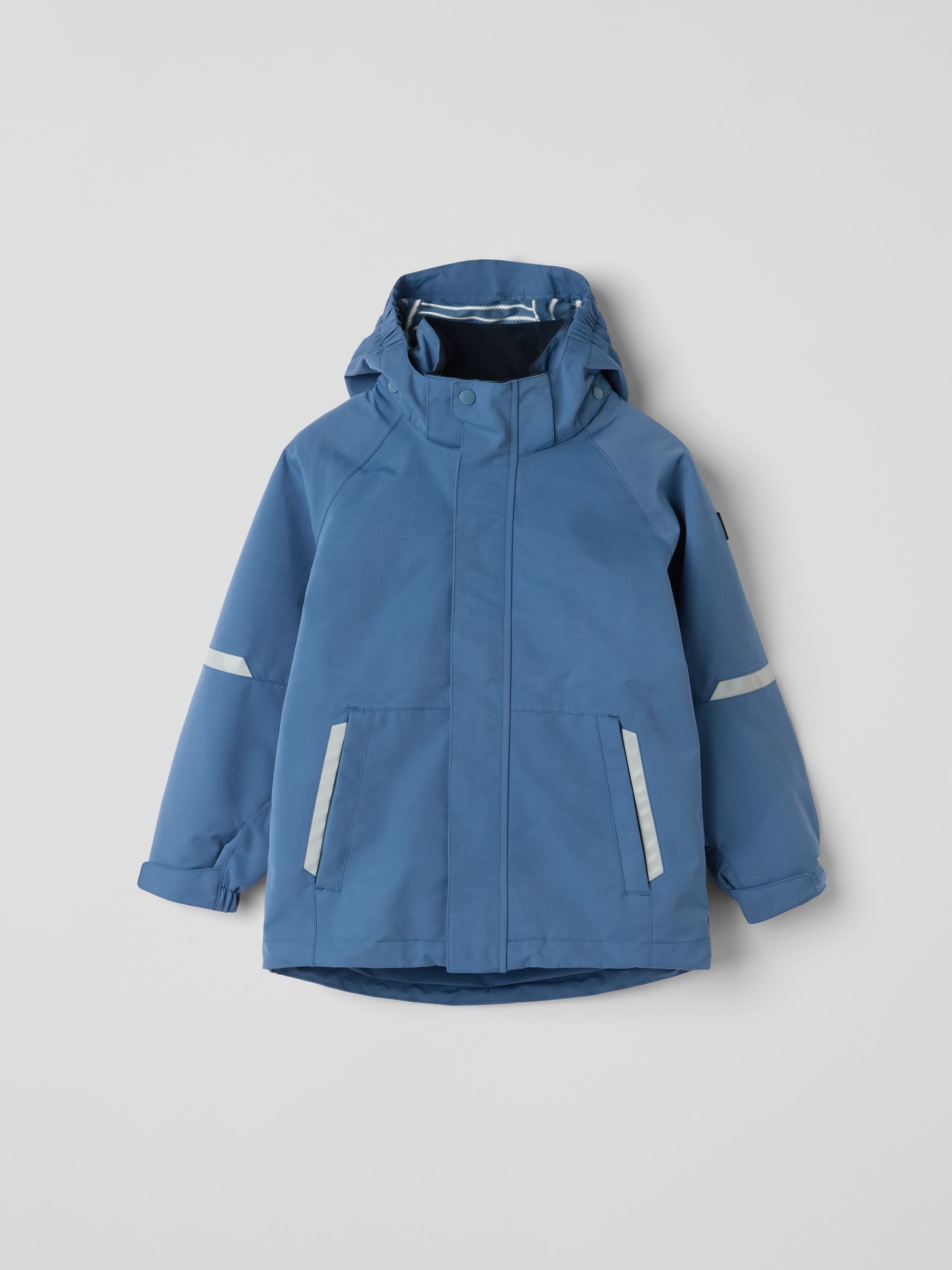 Dsiney Kidz - Polarn O. Pyret Blue Waterproof Shell Jacket image 4