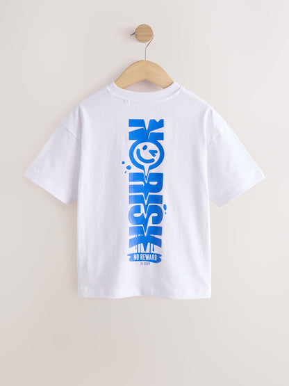 Dsiney Kidz - White Smile Short Sleeve Graphic T-Shirt (3-16yrs) image 2