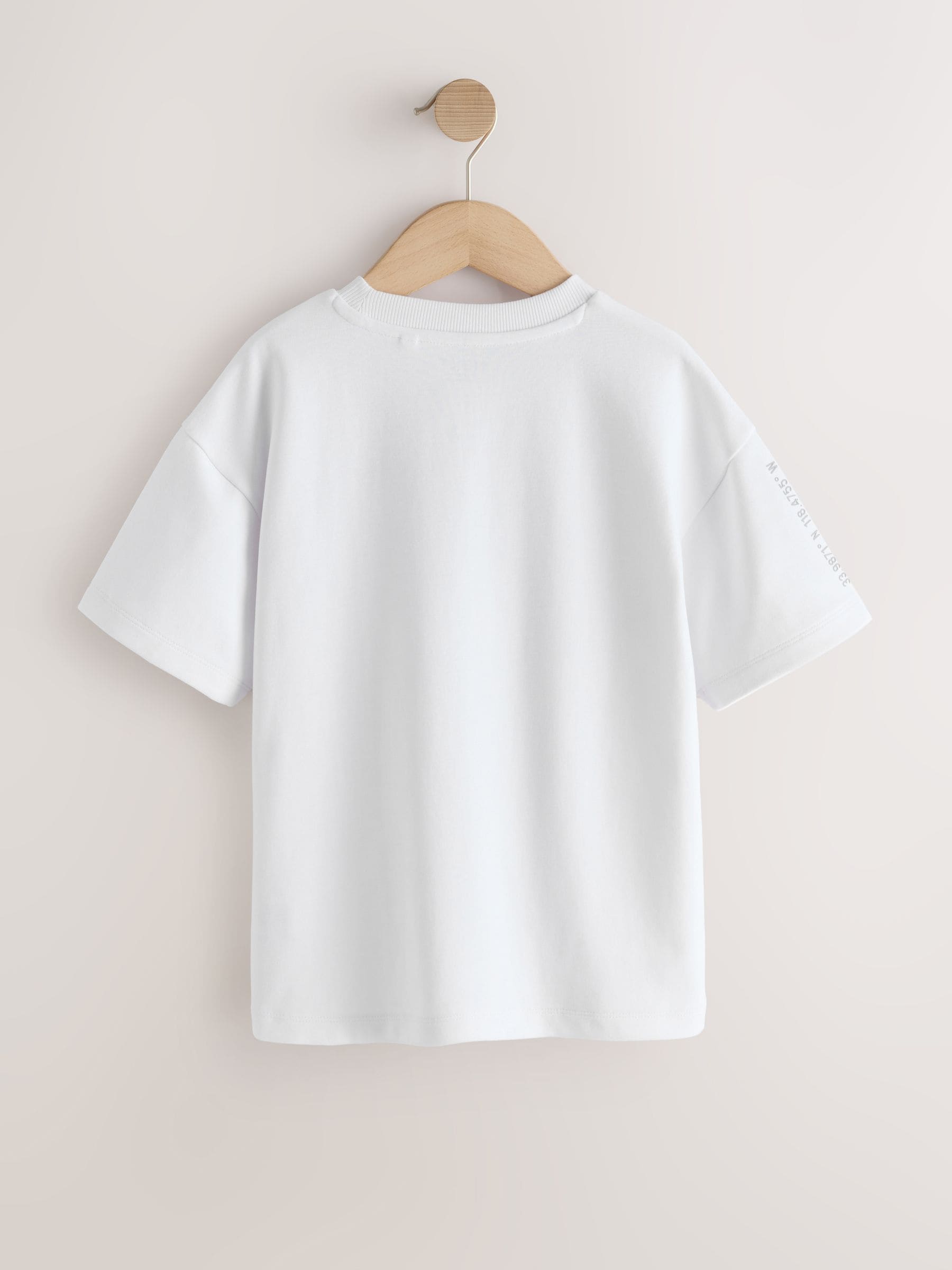 Dsiney Kidz - White Graphic Heavyweight Short Sleeve T-Shirt (3-16yrs) image 2