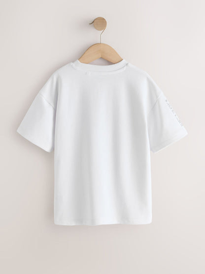 Dsiney Kidz - White Graphic Heavyweight Short Sleeve T-Shirt (3-16yrs) image 2