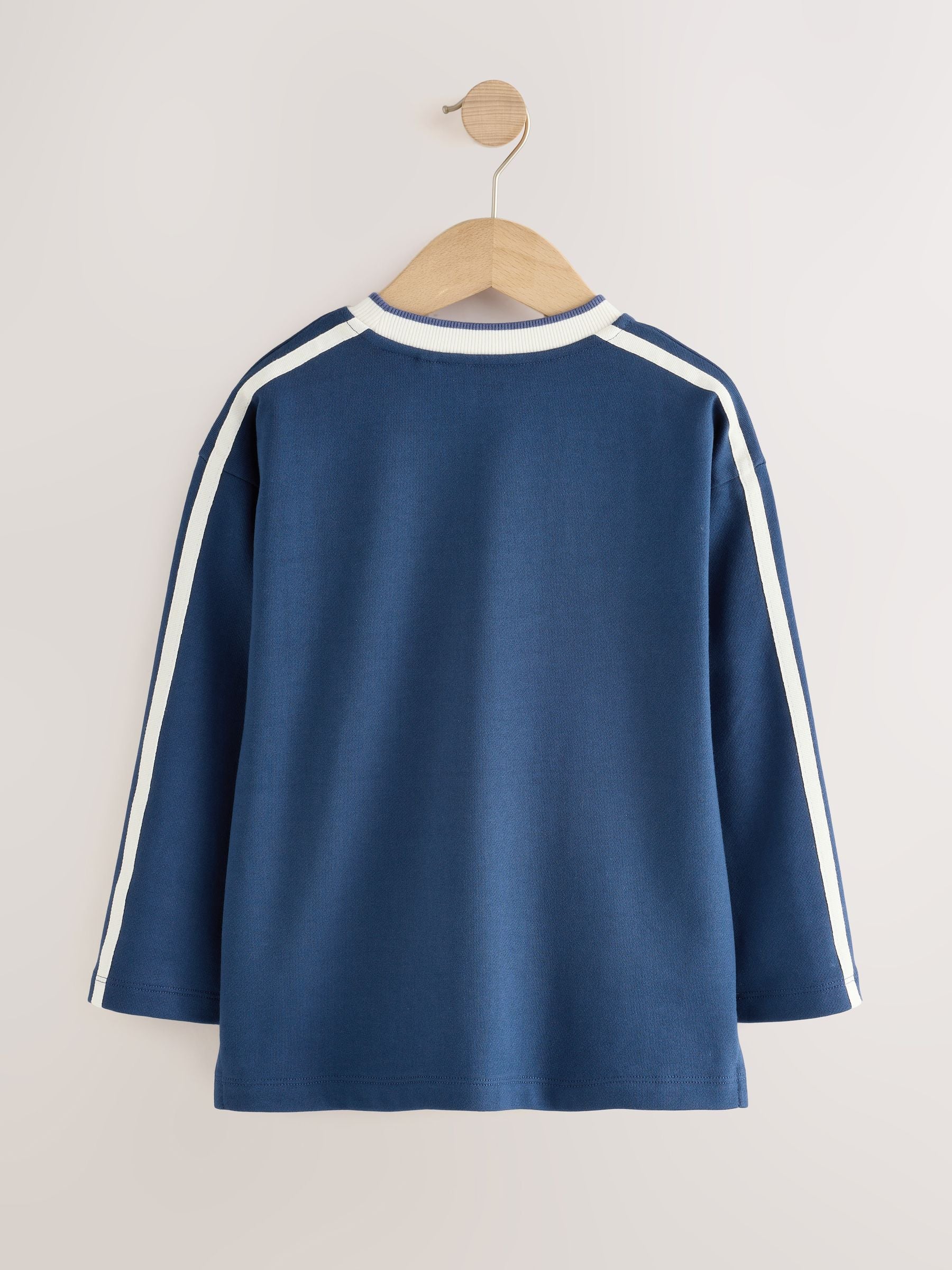 Dsiney Kidz - Blue Long Sleeve Heavyweight Varsity T-Shirt (3-16yrs) image 5