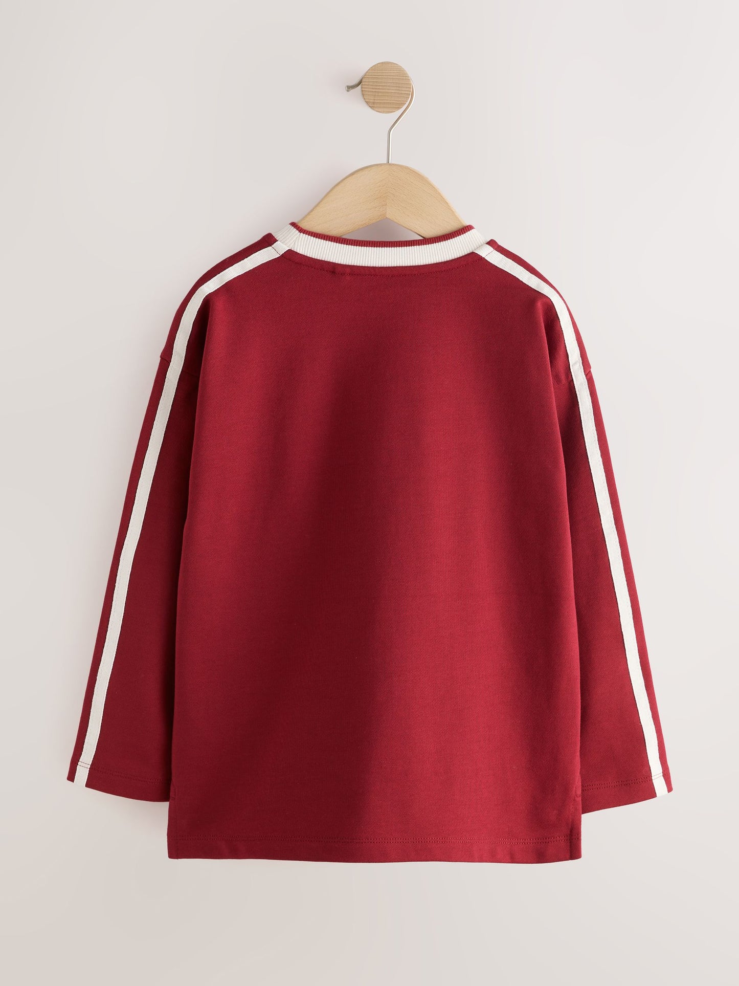 Dsiney Kidz - Burgundy Red Long Sleeve Heavyweight Varsity T-Shirt (3-16yrs) image 2