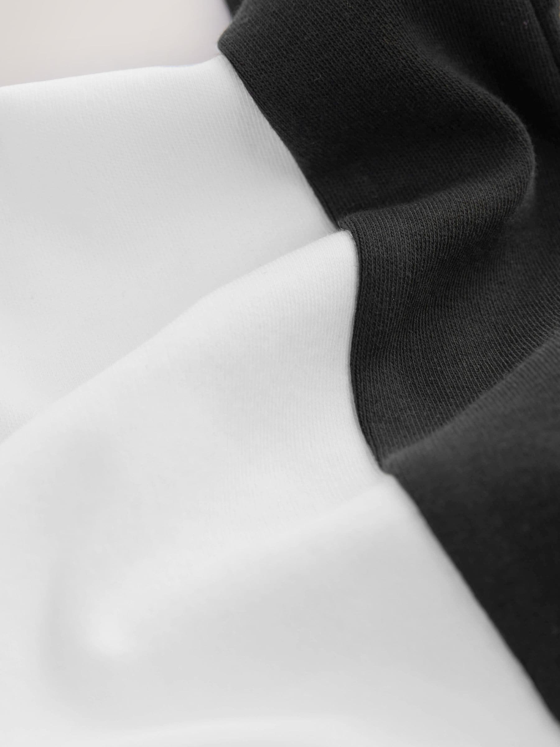 Dsiney Kidz - Black/Tan/White Colourblock Short Sleeve Zip Neck Polo Shirt (3-16yrs) image 8
