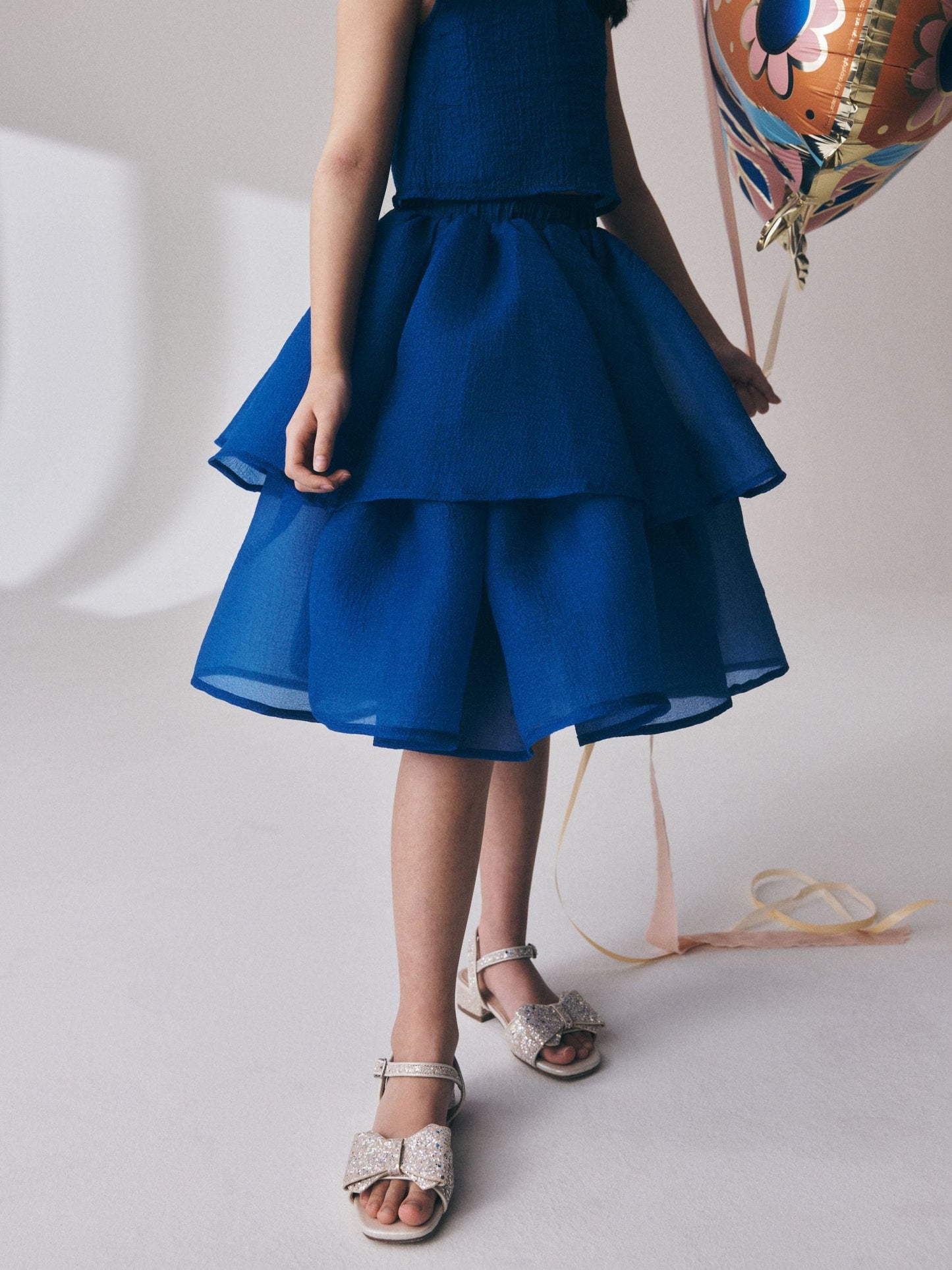 Cobalt Blue Blouse and Rara Skirt Set (3-16yrs) image 3