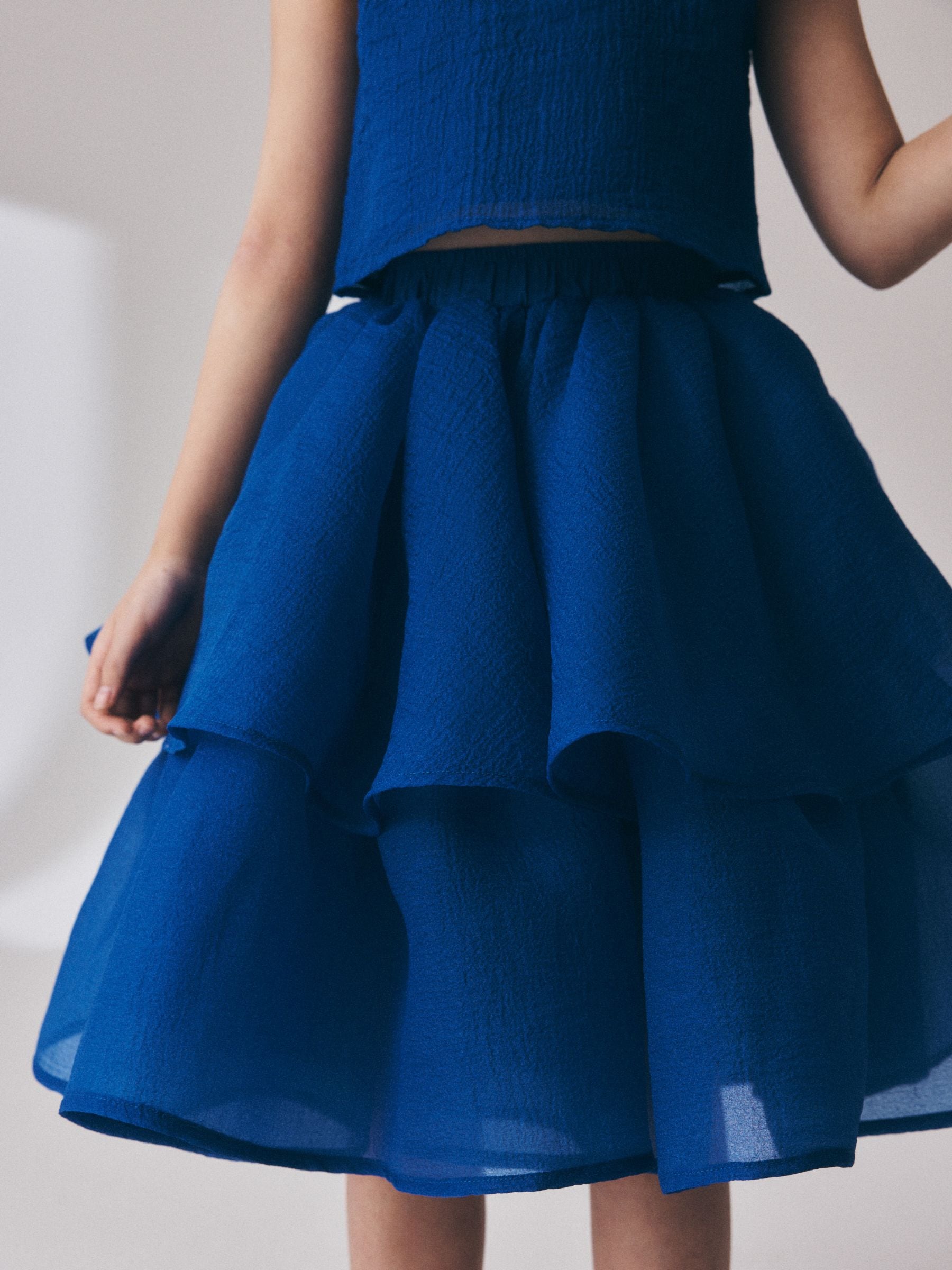Cobalt Blue Blouse and Rara Skirt Set (3-16yrs) image 5