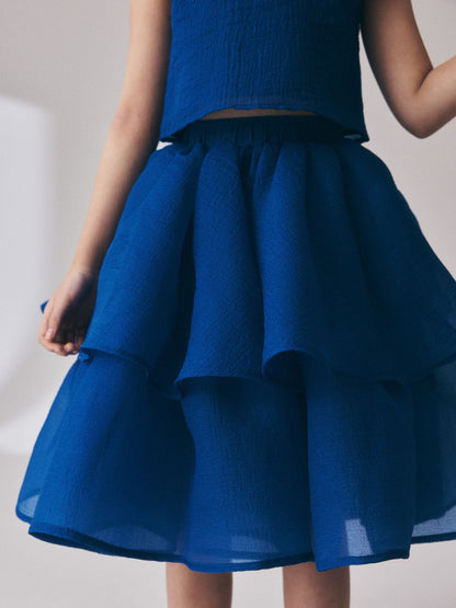 Cobalt Blue Blouse and Rara Skirt Set (3-16yrs) image 5