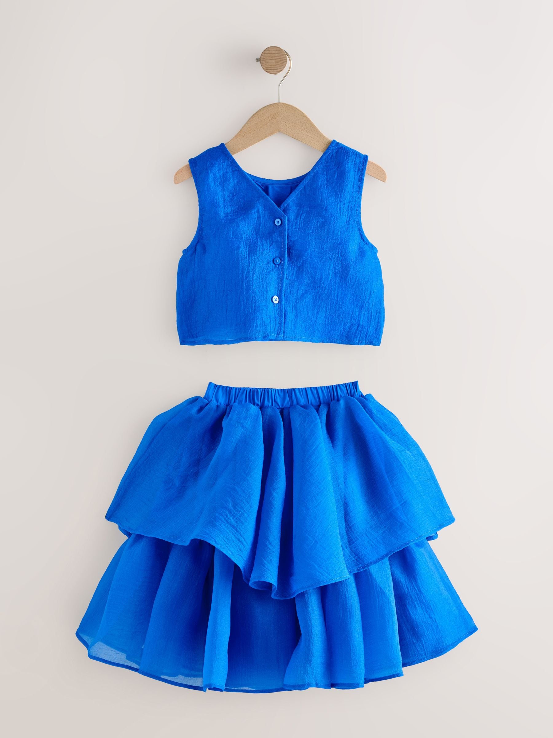 Cobalt Blue Blouse and Rara Skirt Set (3-16yrs) image 7
